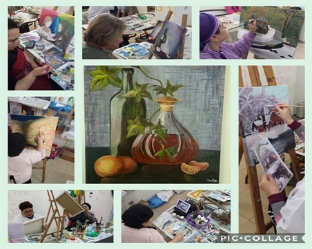 חוג ציור במעלה אדומים